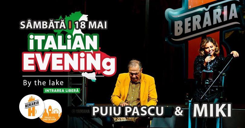 Concert Italian Evening cu MIKI și Puiu Pascu | #PeTerasă, sâmbătă, 18 mai 2024 17:00, Beraria H